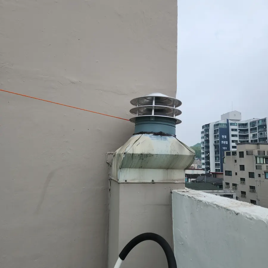 옥상환풍기 설치 완료 현장